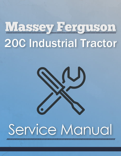 Massey Ferguson 20C Industrial Tractor - Service Manual Cover