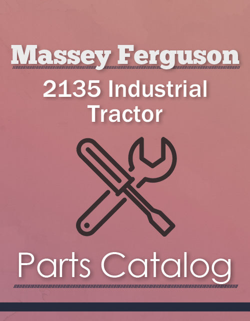 Massey Ferguson 2135 Industrial Tractor - Parts Catalog Cover