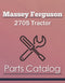 Massey Ferguson 2705 Tractor - Parts Catalog Cover