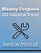 Massey Ferguson 302 Industrial Tractor - Service Manual Cover