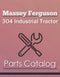 Massey Ferguson 304 Industrial Tractor - Parts Catalog Cover