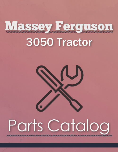 Massey Ferguson 3050 Tractor - Parts Catalog Cover