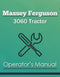 Massey Ferguson 3060 Tractor Manual Cover