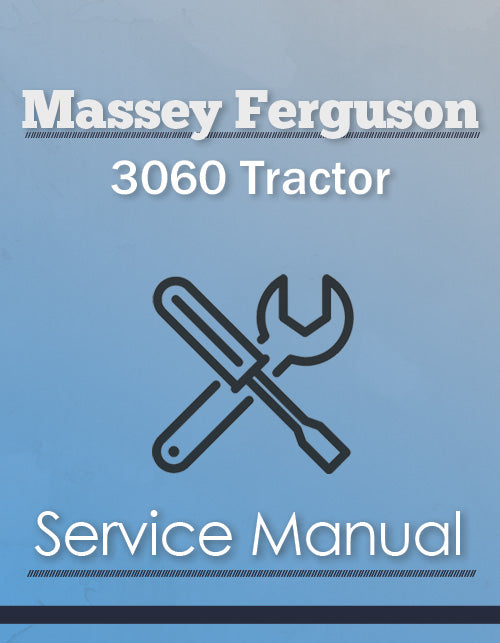 Massey Ferguson 3060 Tractor - Service Manual Cover