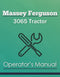 Massey Ferguson 3065 Tractor Manual Cover