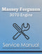 Massey Ferguson 3070 Engine - Service Manual Cover