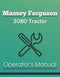 Massey Ferguson 3080 Tractor Manual Cover