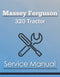 Massey Ferguson 320 Tractor - Service Manual Cover