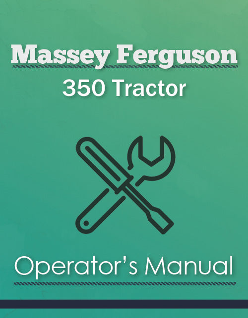 Massey Ferguson 350 Tractor Manual Cover
