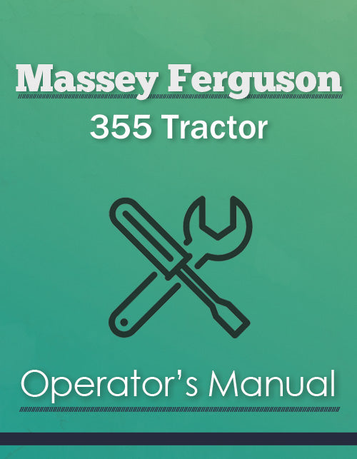 Massey Ferguson 355 Tractor Manual Cover