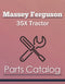 Massey Ferguson 35X Tractor - Parts Catalog Cover