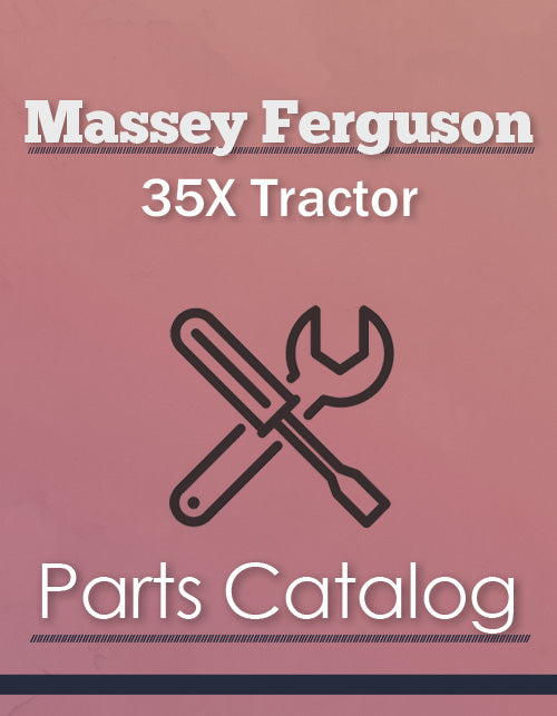 Massey Ferguson 35X Tractor - Parts Catalog Cover
