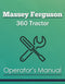 Massey Ferguson 360 Tractor Manual Cover