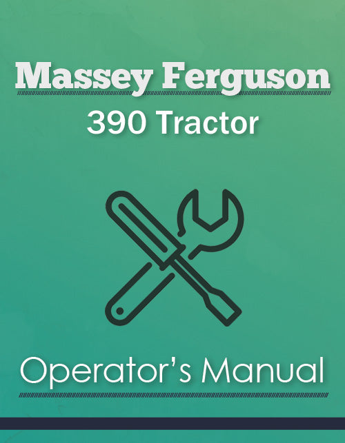 Massey Ferguson 390 Tractor Manual Cover