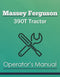 Massey Ferguson 390T Tractor Manual Cover