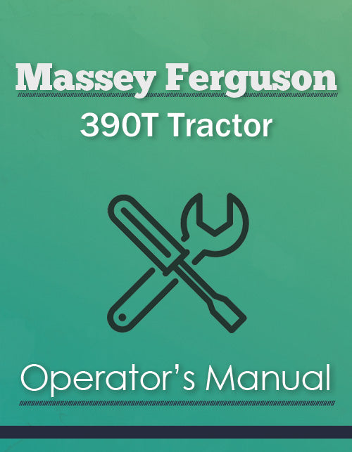 Massey Ferguson 390T Tractor Manual Cover