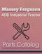Massey Ferguson 40B Industrial Tractor - Parts Catalog Cover