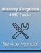 Massey Ferguson 4840 Tractor - Service Manual Cover