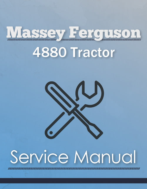 Massey Ferguson 4880 Tractor - Service Manual Cover