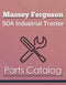 Massey Ferguson 50A Industrial Tractor - Parts Catalog Cover