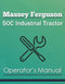 Massey Ferguson 50C Industrial Tractor Manual Cover