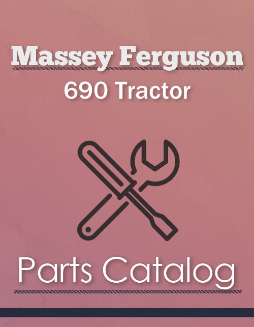 Massey Ferguson 690 Tractor - Parts Catalog Cover