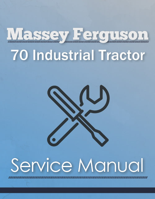 Massey Ferguson 70 Industrial Tractor - Service Manual Cover