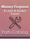 Massey Ferguson 8 Lawn & Garden Tractor - Parts Catalog Cover