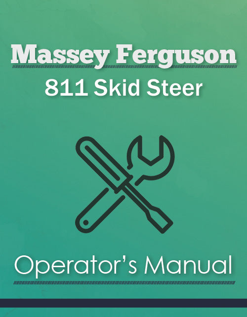 Massey Ferguson 811 Skid Steer Manual Cover