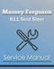 Massey Ferguson 811 Skid Steer - Service Manual Cover