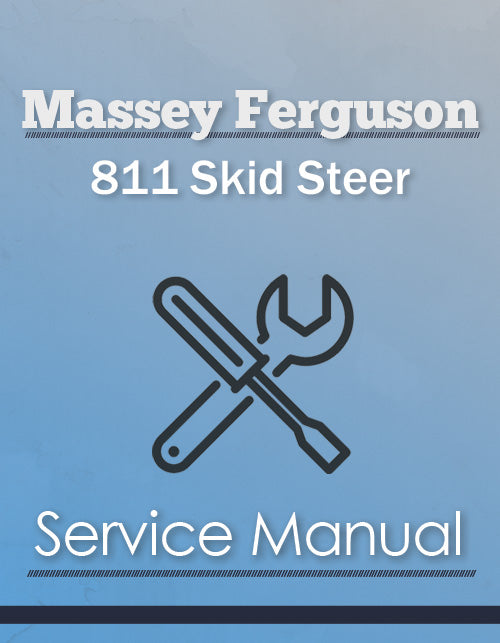 Massey Ferguson 811 Skid Steer - Service Manual Cover