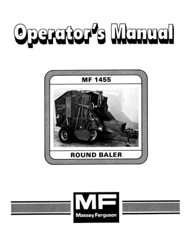 Massey Ferguson 1455 Round Baler Manual