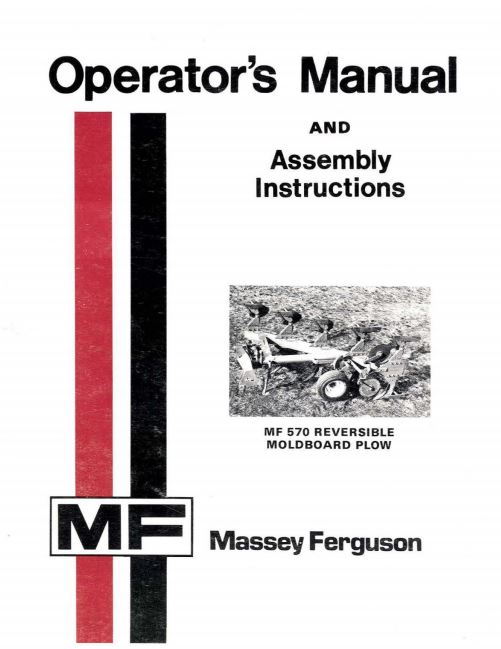 Massey Ferguson 570 Moldboard Plow Manual