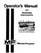 Massey Ferguson 725 and 925 Haytenders Manual