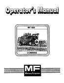 Massey Ferguson 850 Combine Manual