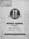 Massey-Harris 21 (Colt), 23 (Mustang), 33, 44 Special, and 55 Tractors - Service Manual