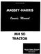 Massey-Harris 50 Tractor Manual