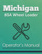 Michigan 85A Wheel Loader Manual Cover