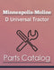 Minneapolis-Moline D Universal Tractor - Parts Catalog Cover