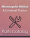 Minneapolis-Moline E Universal Tractor - Parts Catalog Cover
