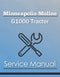 Minneapolis-Moline G1000 Tractor - Service Manual Cover