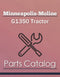 Minneapolis-Moline G1350 Tractor - Parts Catalog Cover