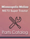 Minneapolis-Moline M670 Super Tractor - Parts Catalog Cover