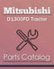Mitsubishi D1300FD Tractor - Parts Catalog Cover