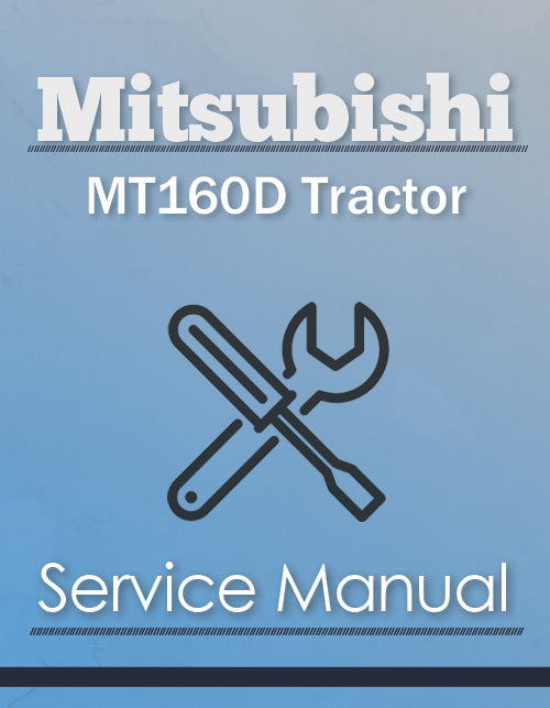 Mitsubishi MT160D Tractor - Service Manual Cover