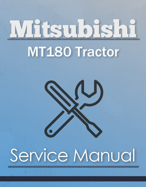 Mitsubishi MT180 Tractor - Service Manual Cover