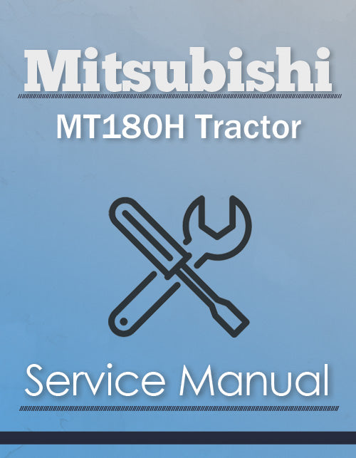 Mitsubishi MT180H Tractor - Service Manual Cover