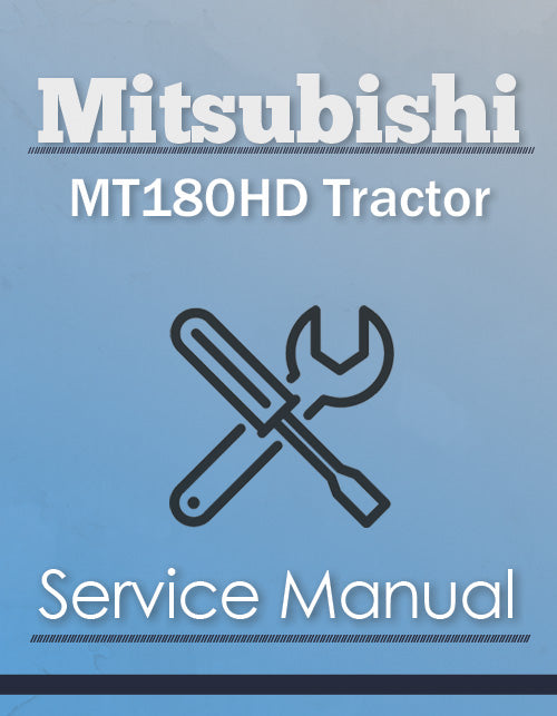 Mitsubishi MT180HD Tractor - Service Manual Cover