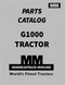 Minneapolis-Moline G1000 Tractor - Parts Catalog