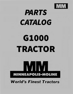 Minneapolis-Moline G1000 Tractor - Parts Catalog